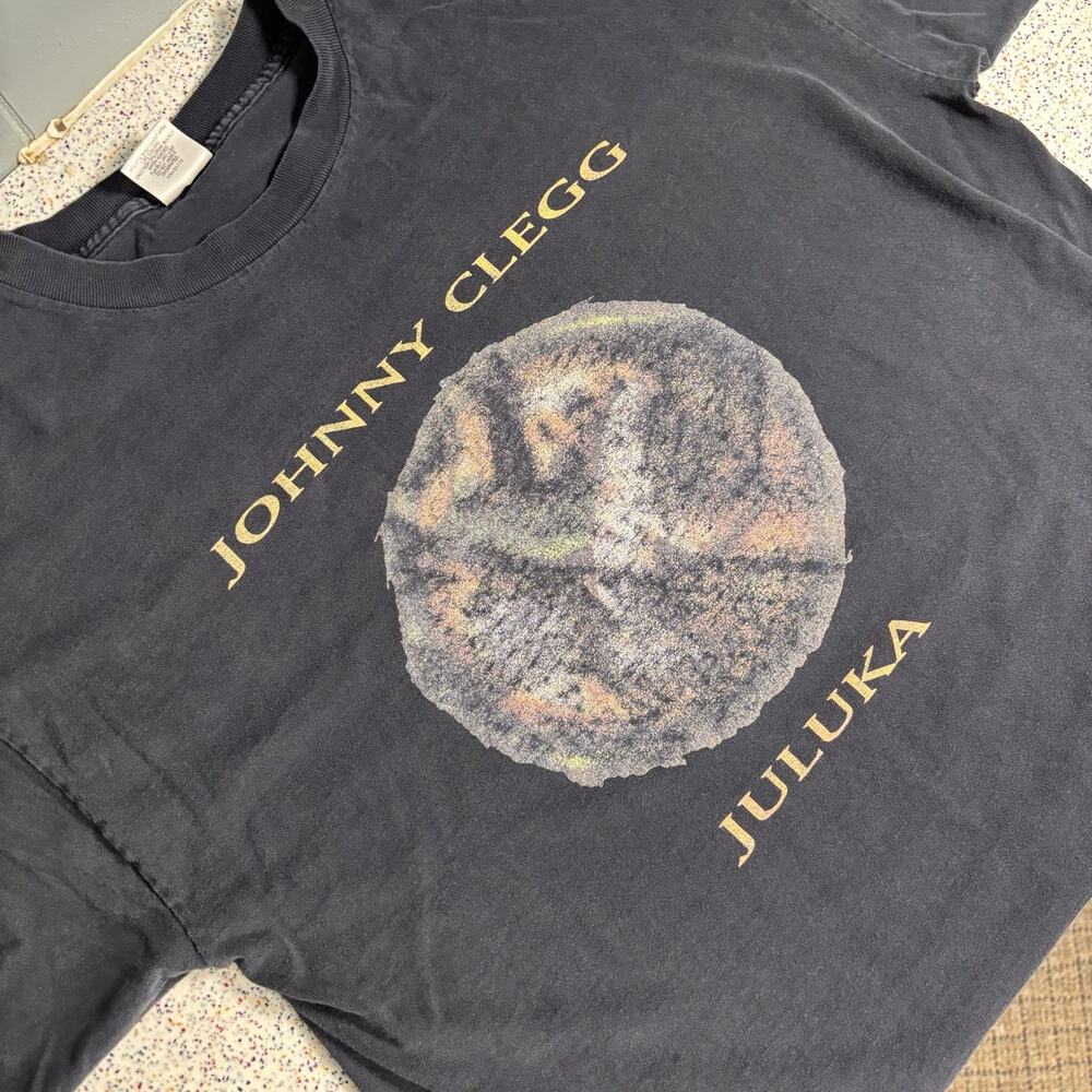Vintage 1996 Johnny Clegg Julaka Zasha USA Tour Band Rock Music Shirt XL Concert